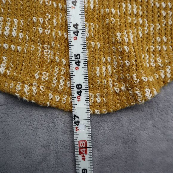 Banjul Sweater Womens S Yellow Long Sleeve Knitted Open Front Cardigan - Picture 6 of 16